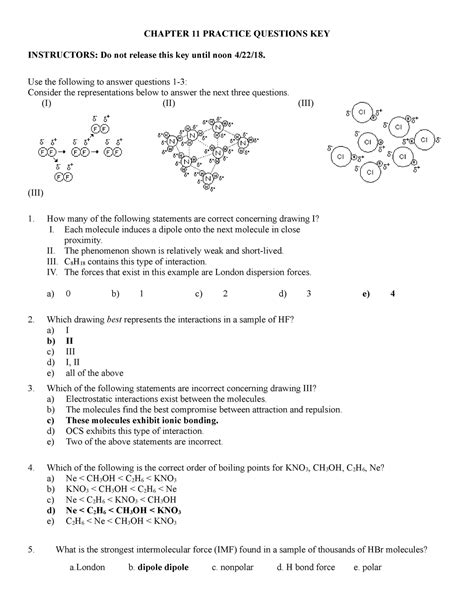 Chemistry Chapter 11 Review Answers Doc