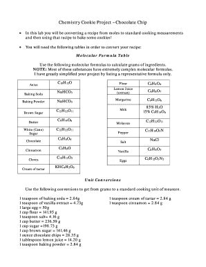 Chemistry Cookie Project Answers Epub