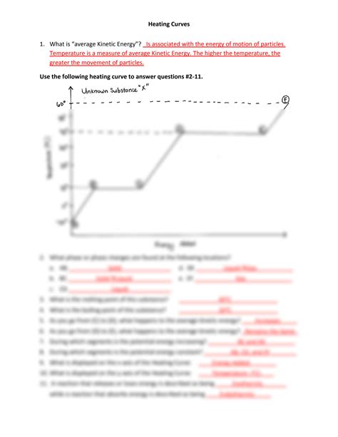 Chemistry Heating Curve Answer Key Epub