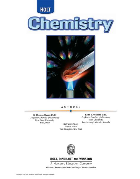 Chemistry Holt Online Textbook Answers Epub