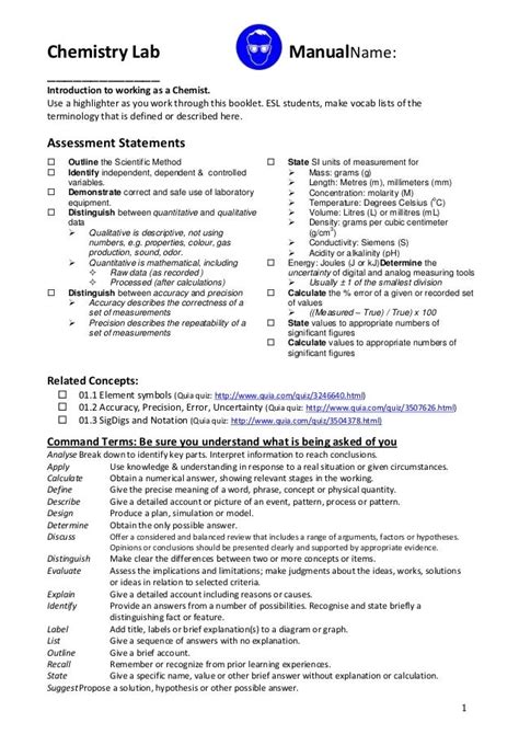 Chemistry Laboratory Manual Answer Key Kindle Editon