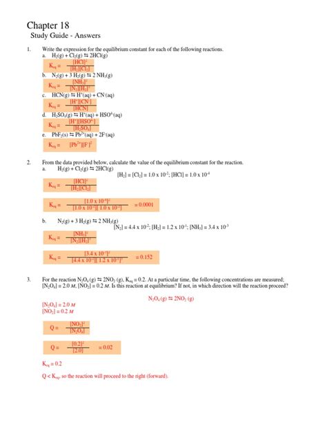 Chemistry Matter And Change Chapter 18 Study Guide Answers PDF