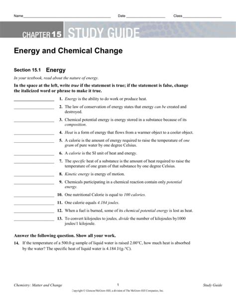 Chemistry Matter And Change Chapter 6 Study Guide Answers PDF