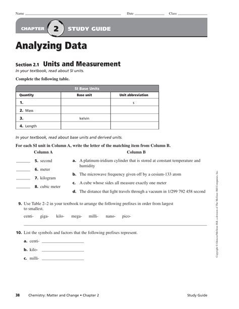 Chemistry Matter Change Study Guide Answers PDF