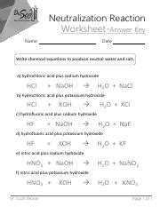 Chemistry Neutralization And Answer Key Kindle Editon