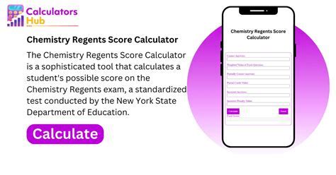 Chemistry Regents Score Calculator: Assess Your Test Performance!