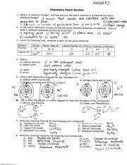 Chemistry Review Answers Aaronfreeman Doc