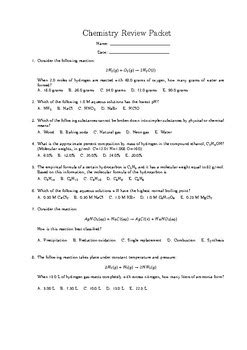 Chemistry Review Packet Answers Pdf Aaronfreeman Epub