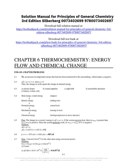 Chemistry Silberberg 6e Solutions Reader