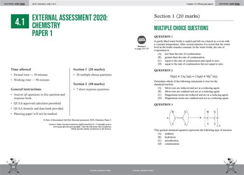 Chemistry Solutions Section Assessment Answers PDF