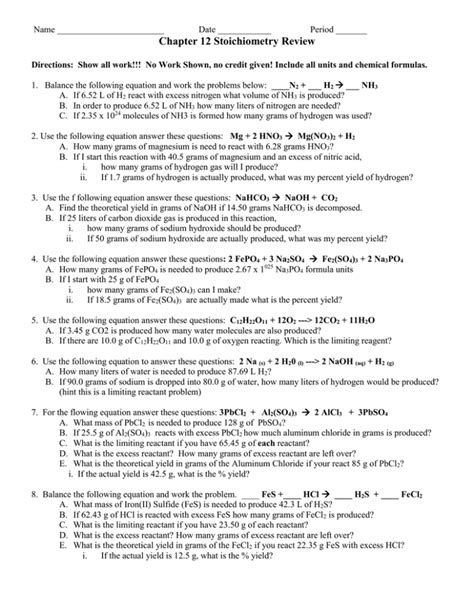 Chemistry Test Ch 11 Answer Key Epub