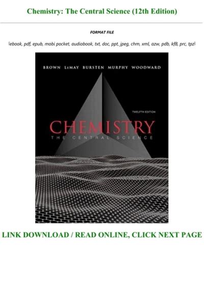 Chemistry The Central Science 12th Edition Answer Key Pdf Epub