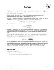 Chemistry With Vernier Lab 19 Buffers Answers Reader