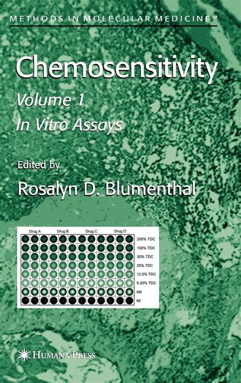 Chemosensitivity, Vol. 1 In Vitro Assays Epub