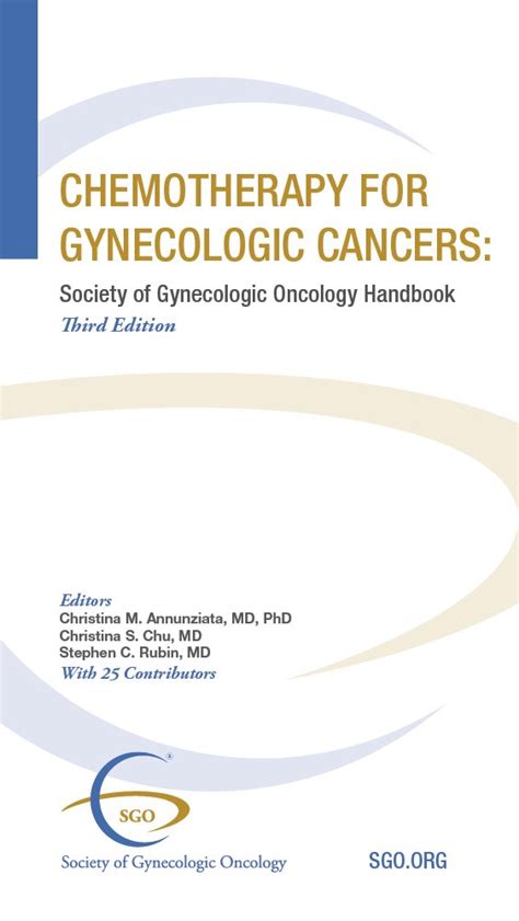 Chemotherapy of Gynecologic Cancers Society of Gynecologic Oncologists Handbook Epub