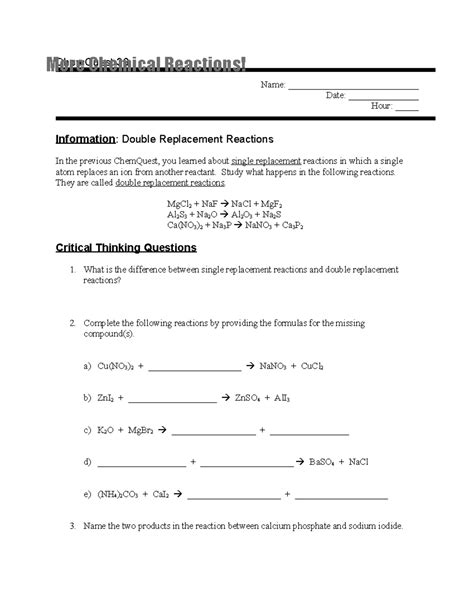 Chemquest 36 Answer Reader