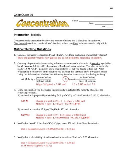 Chemquest 41 Answer Key Doc