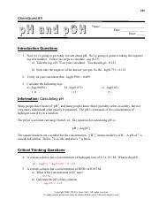Chemquest 49 Ph And Poh Answer Key Epub