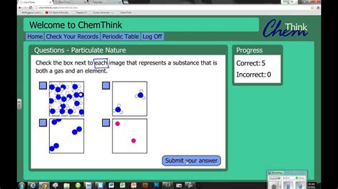 Chemthink Particle Nature Answers Doc