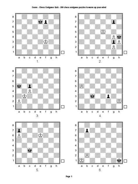 Chess Endgame Quiz Doc