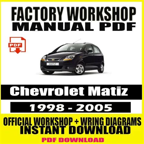 Chevrolet Matiz Workshop Manual Ebook PDF