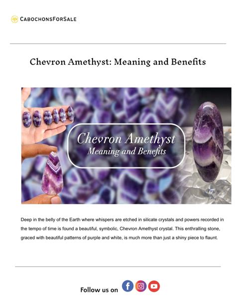 Chevron Amethyst: Unveil the Mystical Energies for Transformation and Spiritual Growth