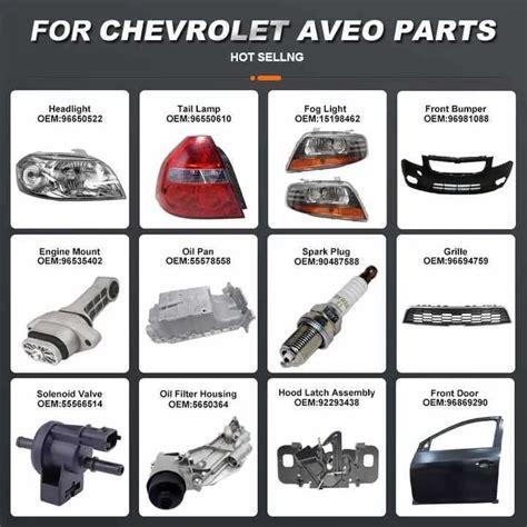Chevy Aveo Parts Catalog