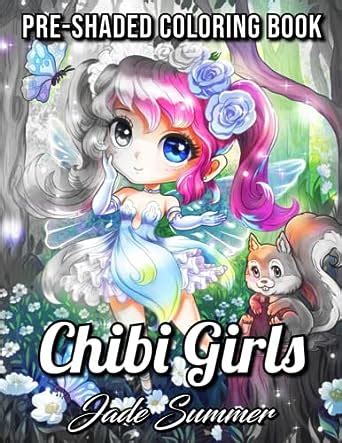 Chibi Girls A Grayscale Coloring Book with Adorable Kawaii Characters Lovable Manga Animals and Delightful Fantasy Scenes PDF
