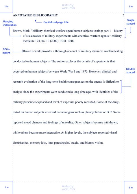 Chicago Annotated Bibliography Format (411)