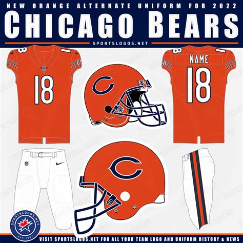 Chicago Bears Orange Jerseys: 100 Years of Style and Tradition