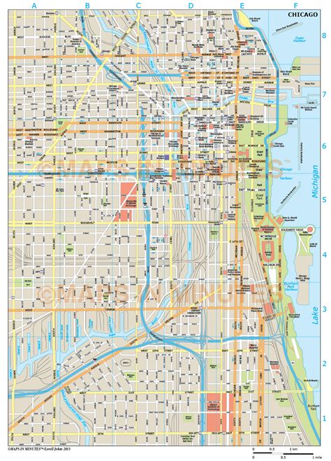 Chicago City Map Printable