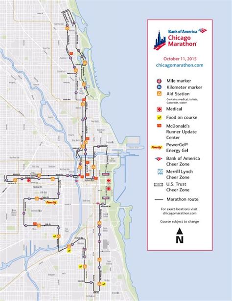 Chicago Marathon Route