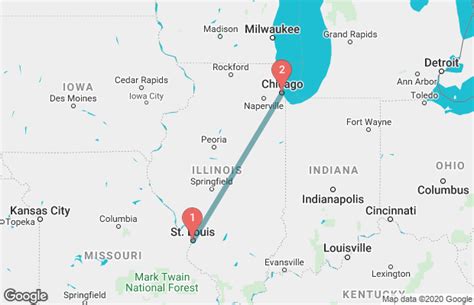 Chicago to St. Louis: A 309-Mile Journey by Car, Train, Bus, or Flight