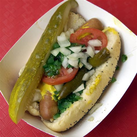 Chicago-style hot dog