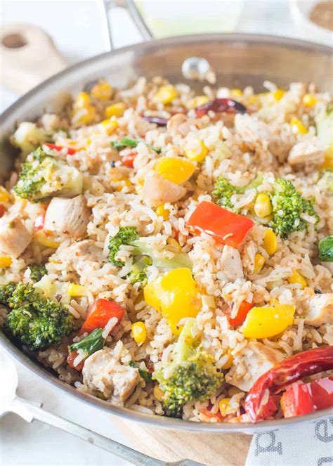 Chicken and brown rice: