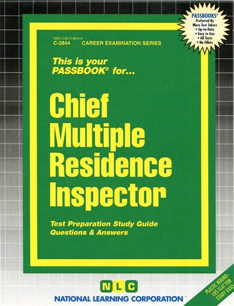 Chief HousekeeperPassbooks Career Examination Series C-3432 Reader