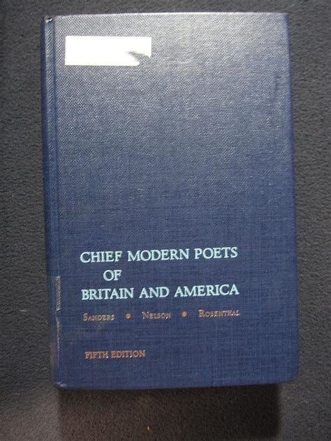 Chief Modern Poets of Britain and America Doc