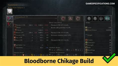 Chikage Bloodborne Build: Unleash the True Potential