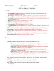 Child Development Study Guide Answers Epub