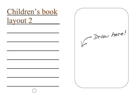 Childrens Book Manuscript Template