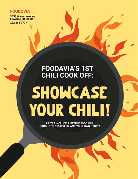 Chili Cook Off Template