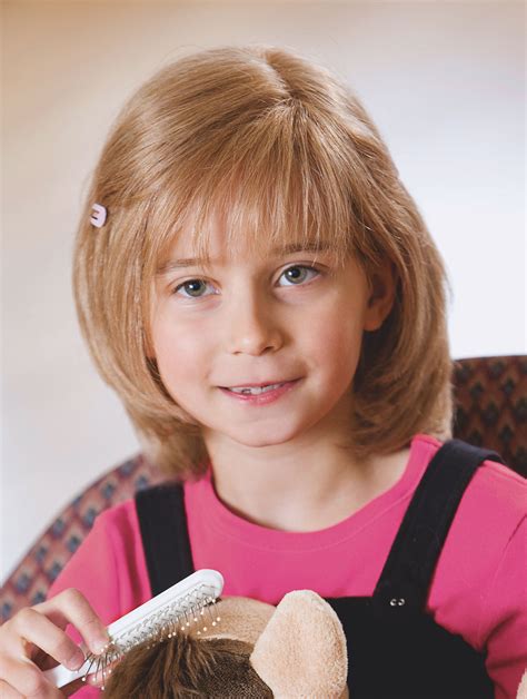 Chin Length Monofilament Blonde Straight Bobs Kids Wigs Children