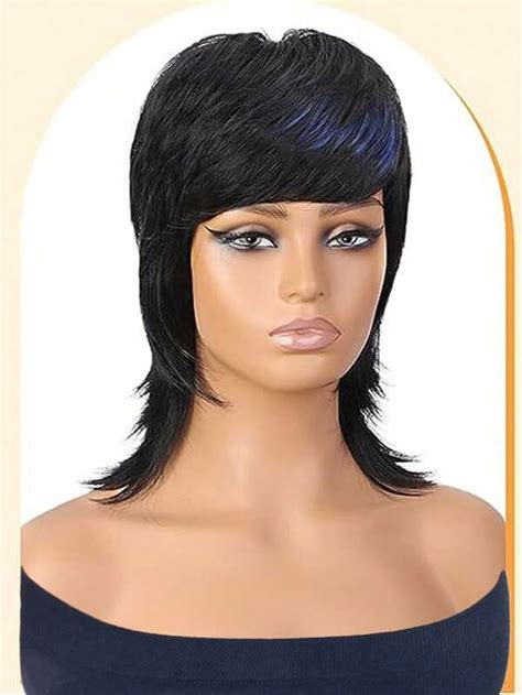 Chin-Length 2025: Straight Mono Part Synthetic Black Style Mullet Wigs: A 2023 Guide