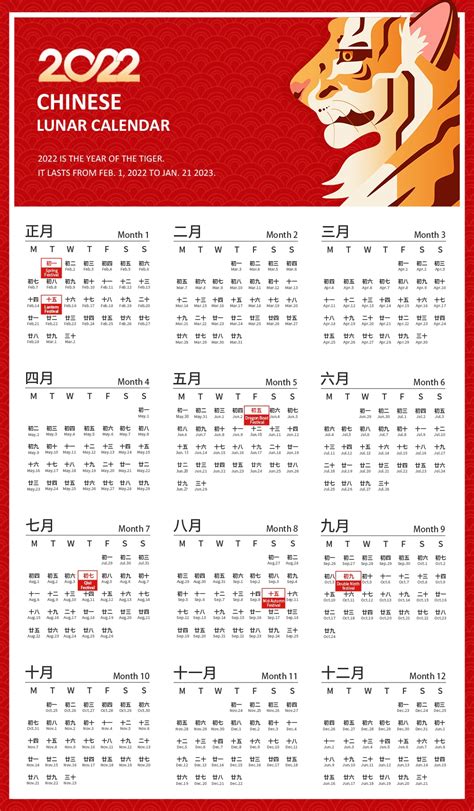 Chinese Calendar 2022