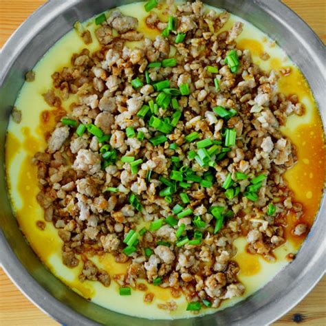 Chinese Steamed Egg with Minced Pork Recipe: A Delectable Dish in 10 Minutes