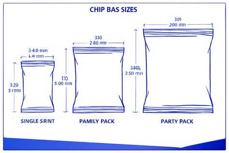 Chip Bag Sizes Chart