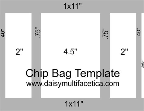 Chip Bag Template Free Download