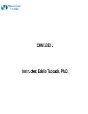 Chm 1033 Laboratory Manual For Mdc Ebook Kindle Editon