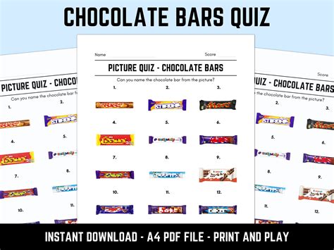 Chocolate Bar Quiz With Answers Epub