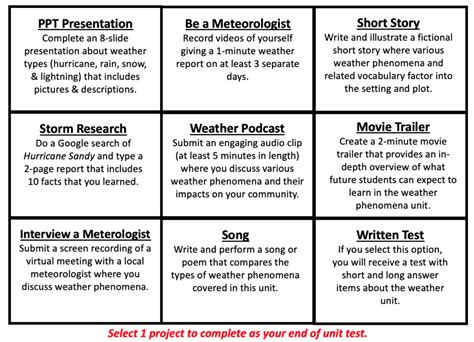 Choice Board Options for ELA: Unleash Your Writing Potential